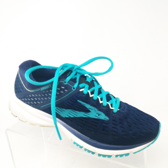 Brooks Shoes - Women's Brooks Ravena 9 Blue Green Running Shoes S